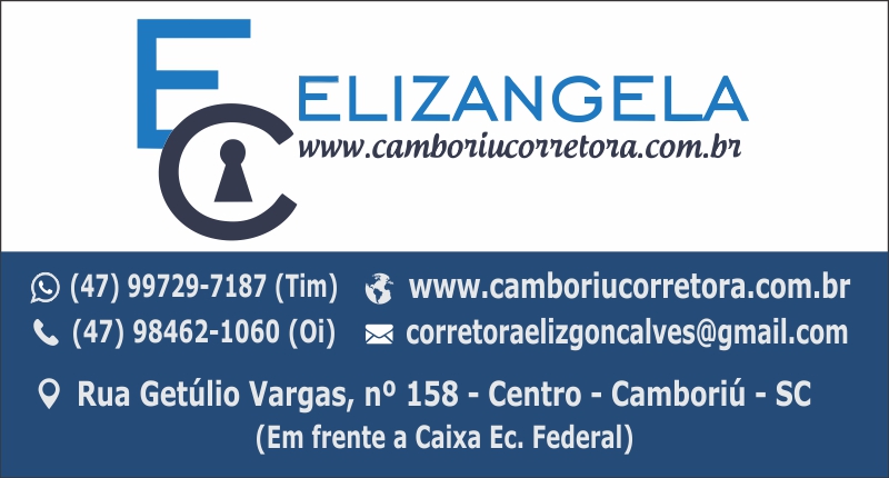 CAMBORIU CORRETORA Eliazangela
Camboriu Balneario Camboriu SC
Santa Catarina