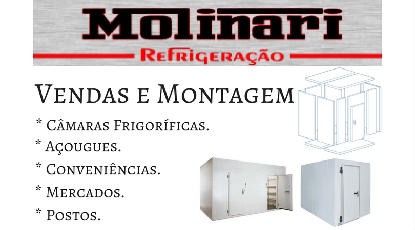 Molinari Refrigeração - Climatização – Instalação de ar-condicionado - Câmara Fria - Frigorifico - Açougues - Conveniências - Mercados - Postos - Trabalhamos com gaxetas - Fricon - Gelopar - Geladeiras Industriais - Freezer – Balneário Camboriú - SC