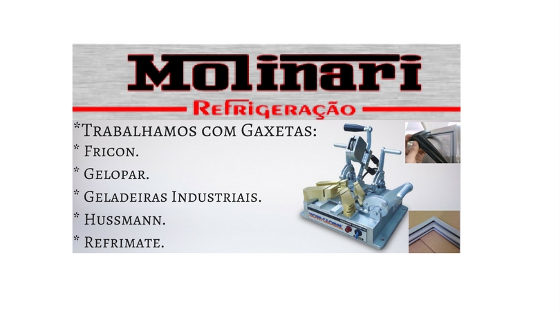 Molinari Refrigeração - Climatização – Instalação de ar-condicionado - Câmara Fria - Frigorifico - Açougues - Conveniências - Mercados - Postos - Trabalhamos com gaxetas - Fricon - Gelopar - Geladeiras Industriais - Freezer – Balneário Camboriú - SC